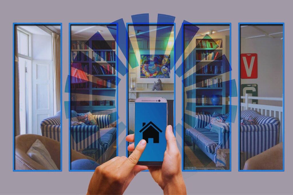 Aplicativo de casa conectada no smart fone